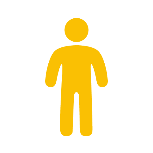 Personsymbol i gult